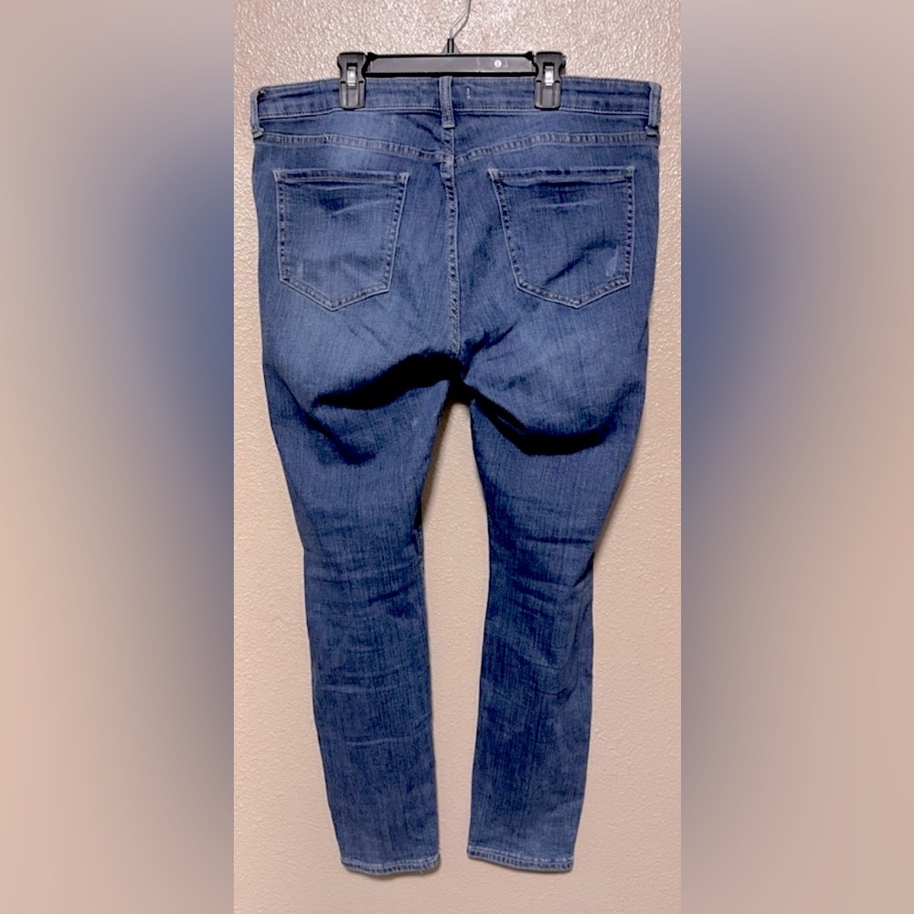 Studio Blue High Rise Distressed Denim Jeans Casual Spring Stretchy Shaping - Picture 3 of 5
